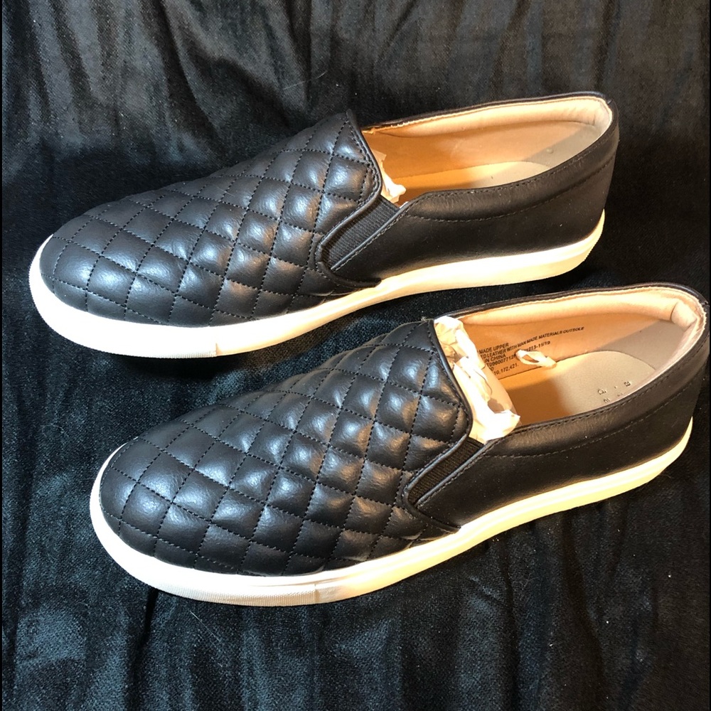 NWT Black Quilted “Reese” Sneakers/ Casual shoes